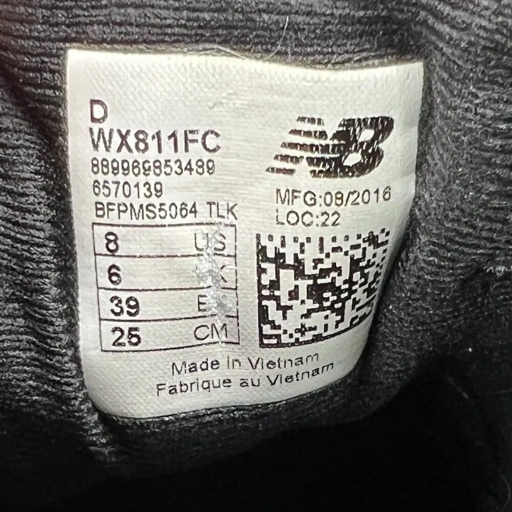 New Balance Womens Black and Gray Athletic Sneakers